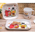 (BC-MK1019) Fashinable Design réutilisable Melamine 4PCS Kids Cute Dinner Set